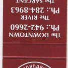 Matchbook Cover Mandarin Restaurant Winnipeg Manitoba