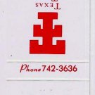 Matchbook Cover University Center Texas Tech University Lubbock TX