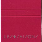 Ottawa Matchbook Cover The Westin Hotel Red Les Saisons