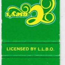 Matchbook Cover Curry's Restaurants Ontario Locations