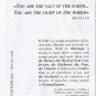 Prayer Card Sticker 17th World Youth Day Toronto 2002
