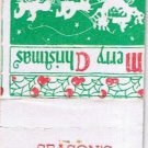 Matchbook Cover Fred J Luckey Merry Christmas & Happy New Year