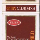 Advertising Matchbook Cover McDonald A Mild Cigarettes
