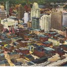 Michigan Postcard Detroit Aerial View