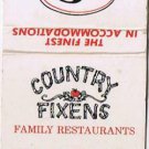 Advertising Matchbook Cover Keystop Country Fixens Family Restaurants