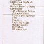 Matchbook Cover Cactus Cafe & Bar Texas Union Dining Service