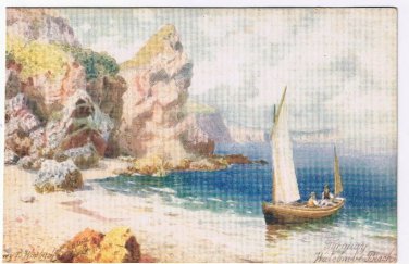 Art UK  Postcard Torquary Watcombe Beach H B Wimbush Tuck