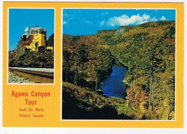 Ontario Postcard Sault Ste Marie Agawan Canyon Tour Multi View