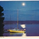 Ontario Postcard Canadian Evening Boats On Lake