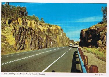 Ontario Postcard Sault Ste Marie Rockcut On Lake Superior Circle Route