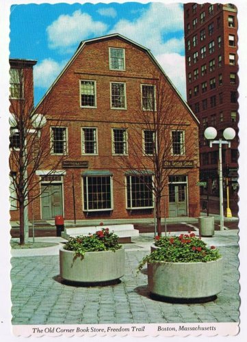 Massachusetts Postcard Boston Old Corner Book Store Freedom Trail
