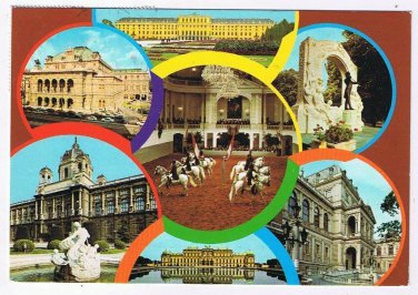 Austria Postcard Vienna Castles Horses Buildings