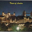 United Kingdom UK Postcard London Tower Bridge At Night