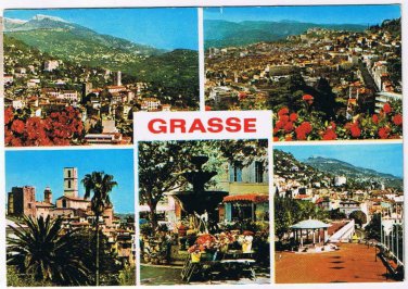 France Postcard Grasse Cote d'Azur Multi View