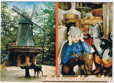 Germany Postcard Attenberg Terrassen Waldrestaurant Deutscher Marchenwald