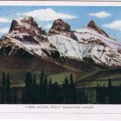 Alberta Folkard Postcard Three Sisters Rocky Mountains SE Of Canmore