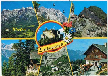 Austria Postcard Eisriesenwelt Werfen Tennengebirge Multi View