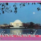District Of Columbia DC Postcard Washington Jefferson Memorial Moonrise