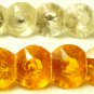 Brooch Pins (2) Antique Plastic or Acrylic 1930s 1940s Orange White