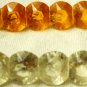 Brooch Pins (2) Antique Plastic or Acrylic 1930s 1940s Orange White