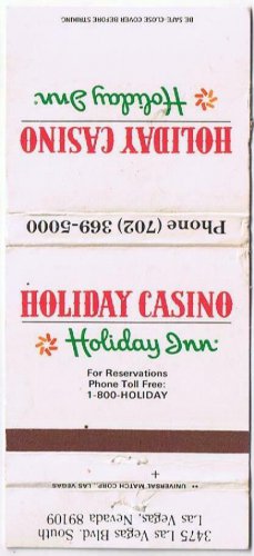 Matchbook Cover Holiday Casino Holiday Inn Las Vegas Nevada