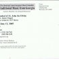 Advertising Postcard NYC Dancing Crane Georgian Music Ensemble St John Divine