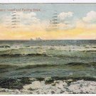 New Jersey Postcard Atlantic City Majestic Ocean & Passing Ships