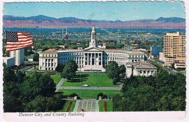 Colorado Postcard Denver City & County Building