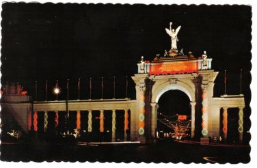 Ontario Postcard Toronto CNE Canadian National Exhibition Princes' Gate