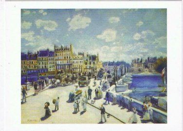 Art Postcard Renoir Pont Neuf Paris