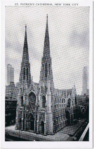 Postcard St Patrick's Cathedral NYC New York