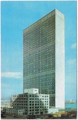 Postcard United Nations Secretariat Building Permanent Headquarters New York