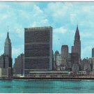 Postcard United Nations Secretariat Building Permanent Headquarters NYC New York
