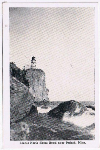 Minnesota Postcard RPPC Duluth North Shore Road Lighjthouse Smaller Card