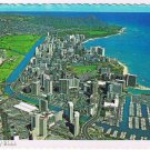 Hawaii Postcard Waikiki Beach & Diamond Head Aerial View