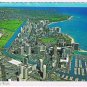 Hawaii Postcard Waikiki Beach & Diamond Head Aerial View