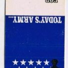 Matchbook Cover US Army Today's Army For Professionals Stand Tall Pay Rates Back