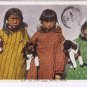 Alaska Postcard Arctic Native Children Costume and Dogs