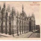 Italy Postcard Milano Piazza del Duomo Milan Cathedral