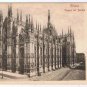 Italy Postcard Milano Piazza del Duomo Milan Cathedral