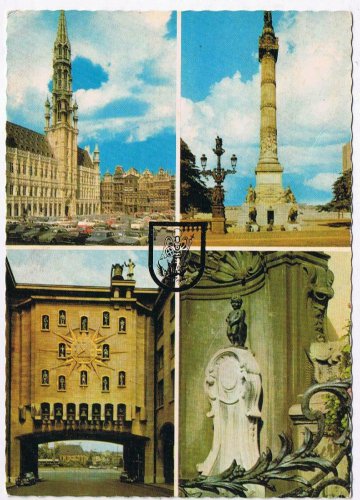 Belgium Postcard Castles Monuments and Gate