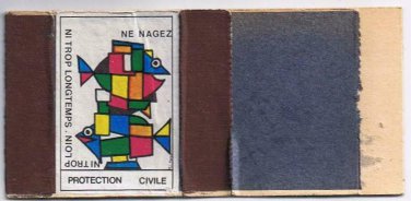 Matchbox Cover Fish Protection Abstract