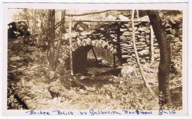 Vintage Photograph Bridge Built by Galbraith Brothers Gulf Somers Ct