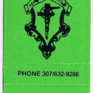 Wyoming Matchbook Cover Warren Air Force Base Officers Club Green