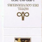 Matchbook Cover Hotel Des Gouverneurs Chicoutimi