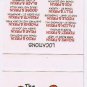 Matchbook Cover Firkin Group Of Family Pubs Ontario