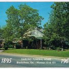 Postcard Darling Funeral Home Blackshear Georgia