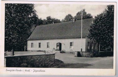 Germany Postcard RPPC Enniglah-Bunde i Westf Jugendheim Youth Hostel
