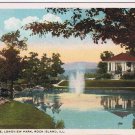 Postcard Rainbow Lake Longview Park Rock Island Illinois