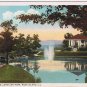 Postcard Rainbow Lake Longview Park Rock Island Illinois